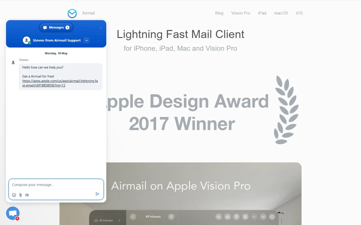 Configuración del cliente de correo Airmail en macOS — pantalla de añadir cuenta (2026)