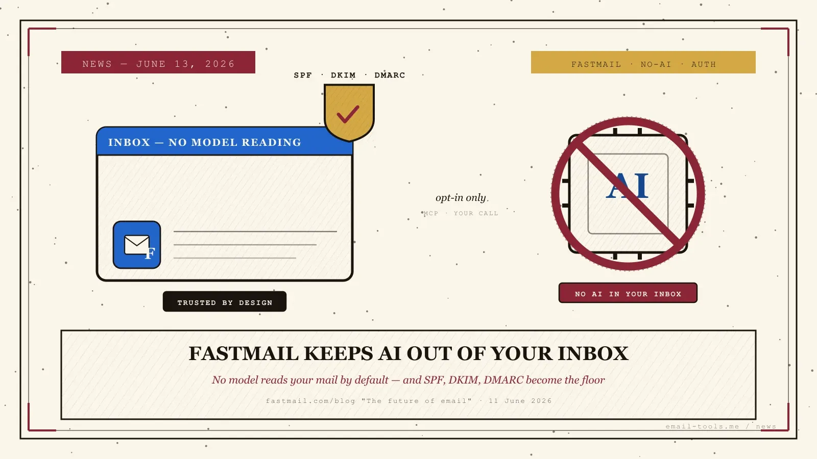 Fastmail refuse de mettre l'IA dans votre boîte mail